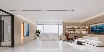 上海办公室装修典范:静安嘉里中心900平现代简