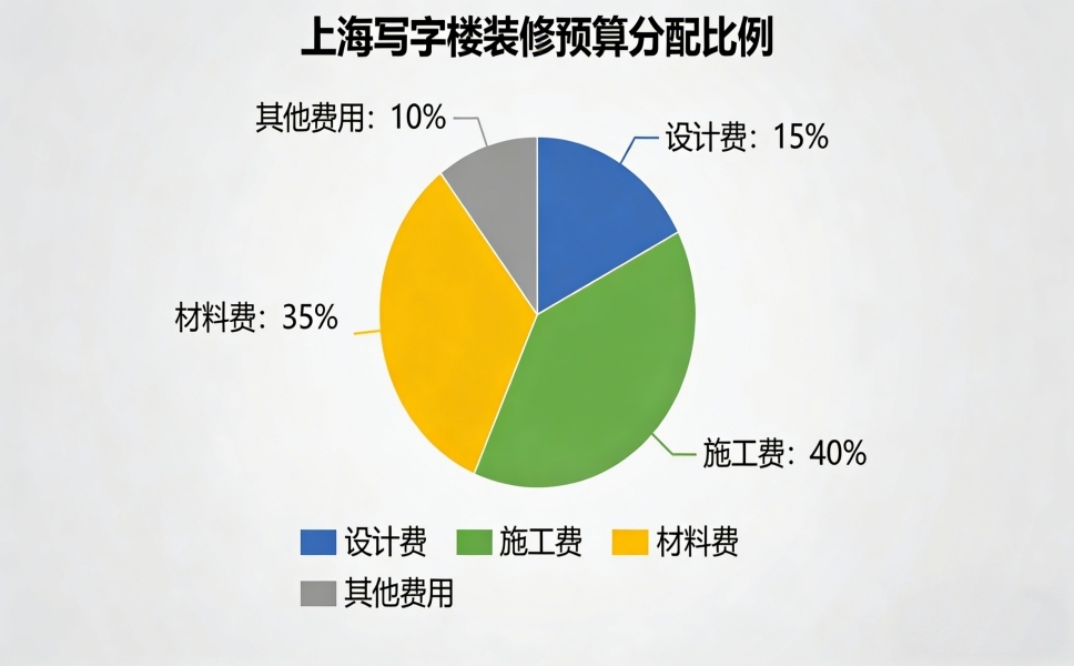 上海写字楼装修科学预算构成比例详解图
