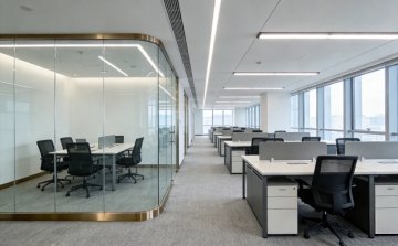 上海杨浦写字楼装修：互联网公司开放式+隔音方