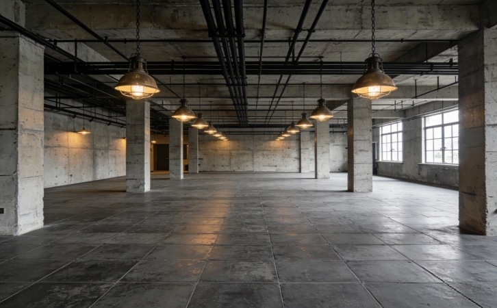 上海工业风写字楼装修 完工实景 裸露管线复古砖