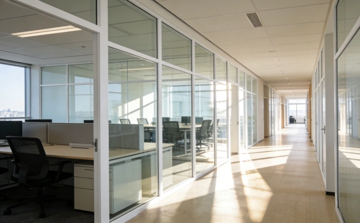 上海办公室装修 玻璃隔断采光设计